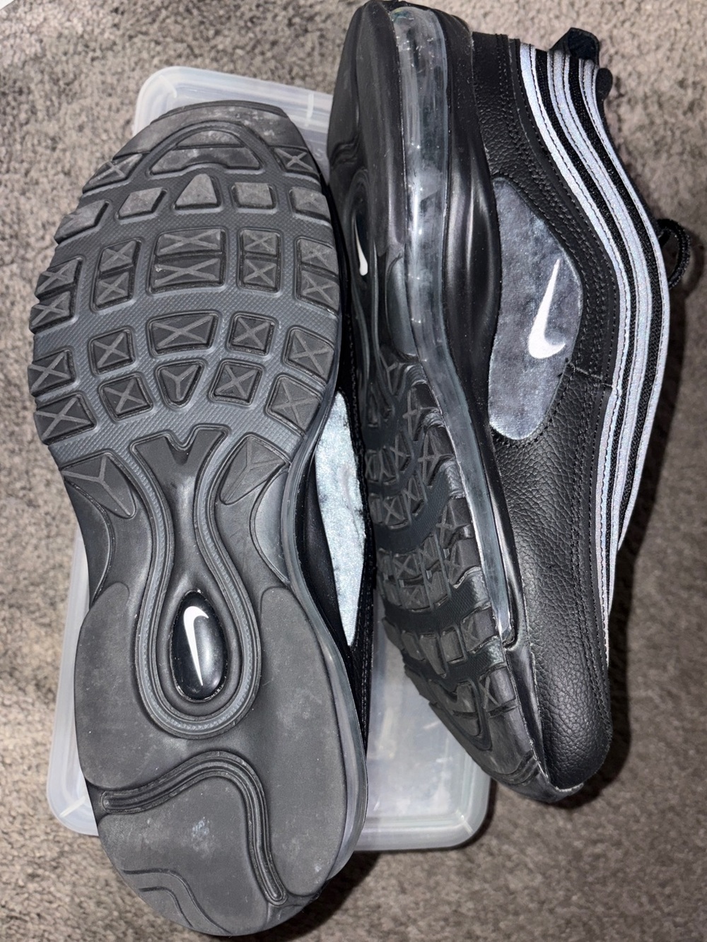 Nike Men's Black Air Max 97 Sneakers SIZE 10 - Picture 3 of 6
